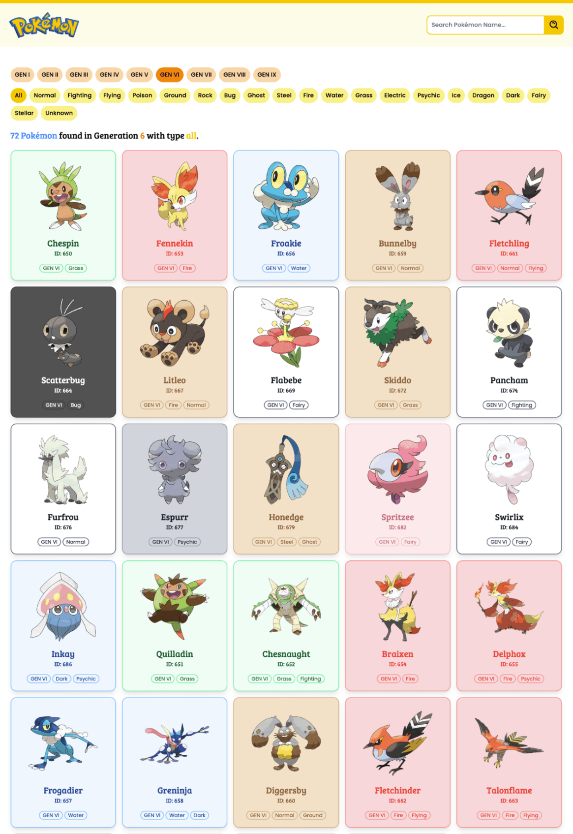 Pokémon Explorer App