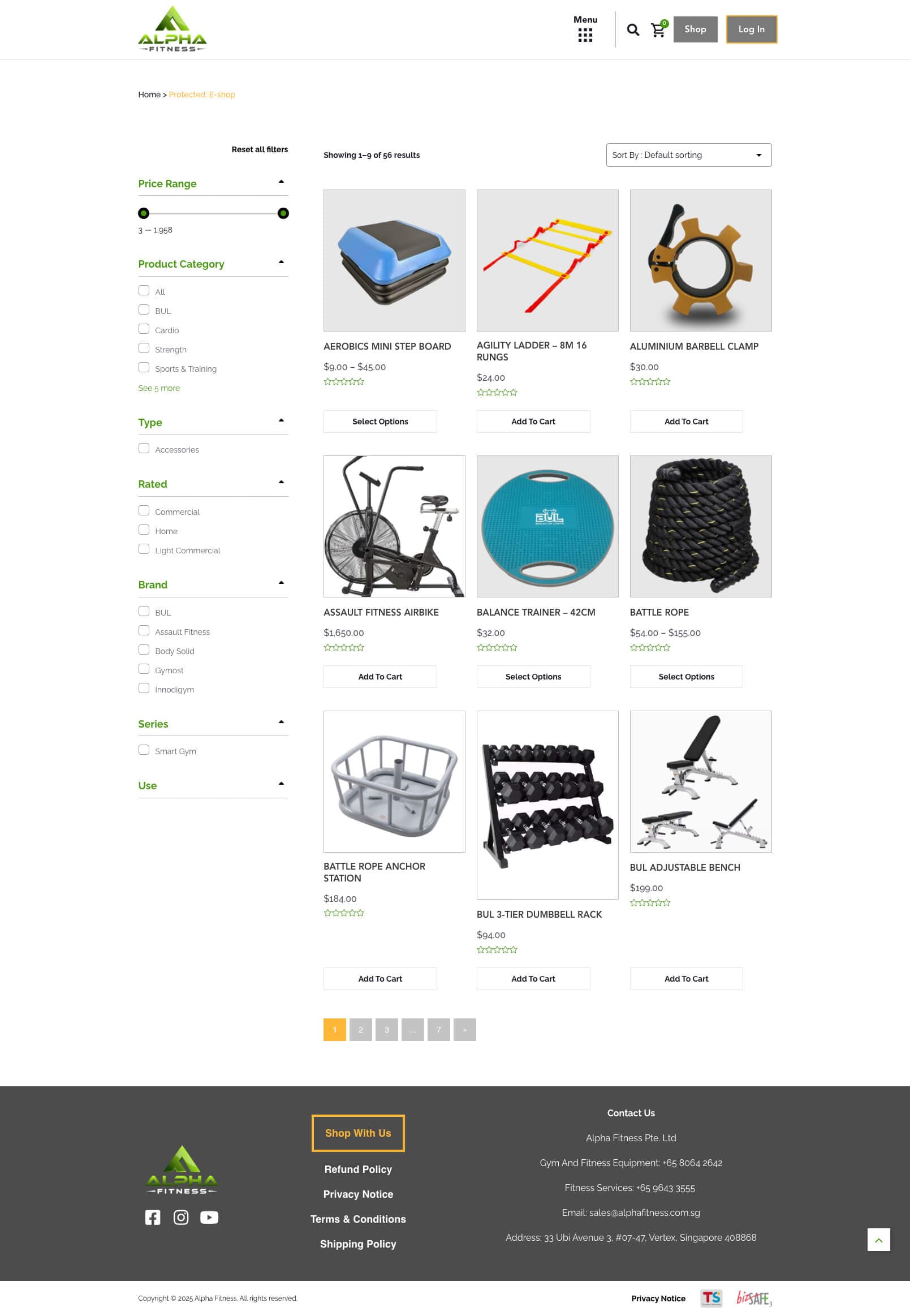Alpha Fitness - Shop