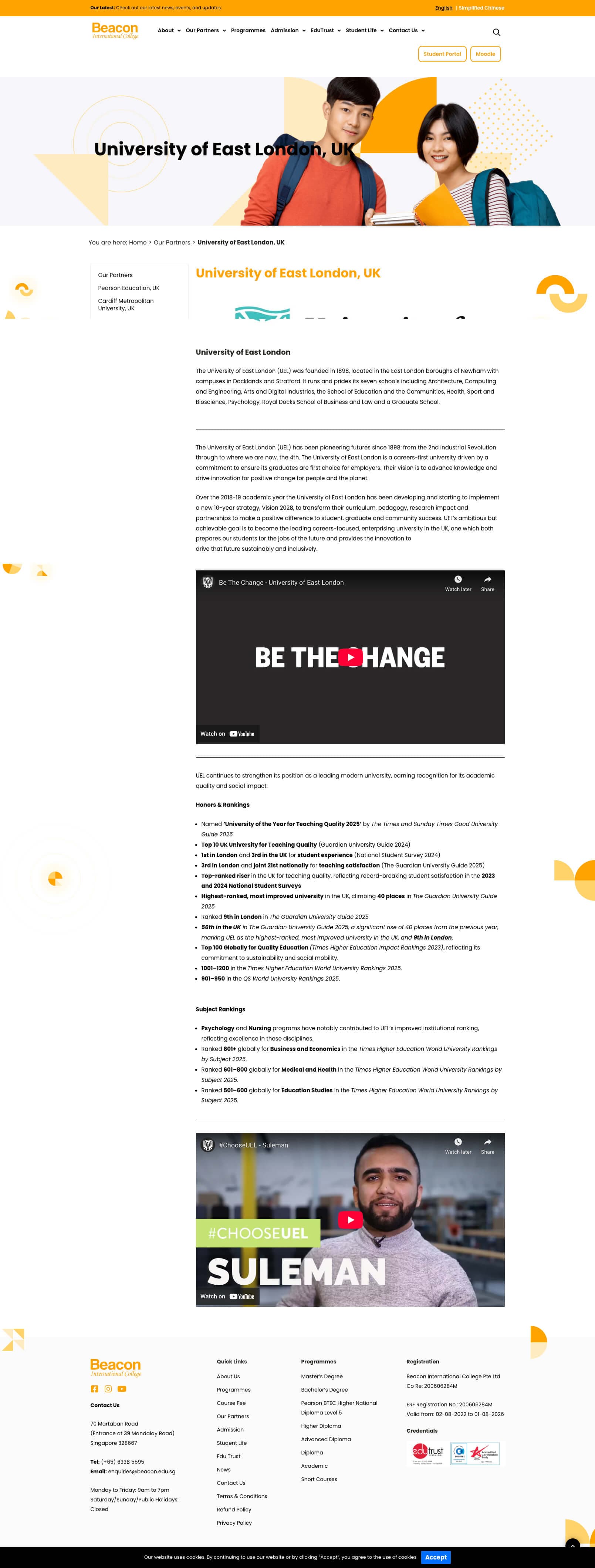 Beacon International College - Partners