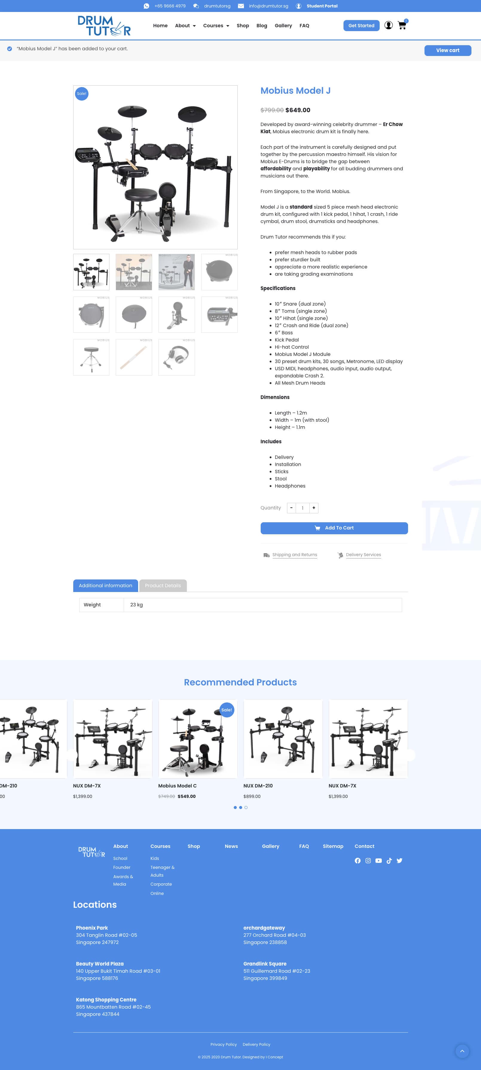 Drum Tutor - Product Details Page