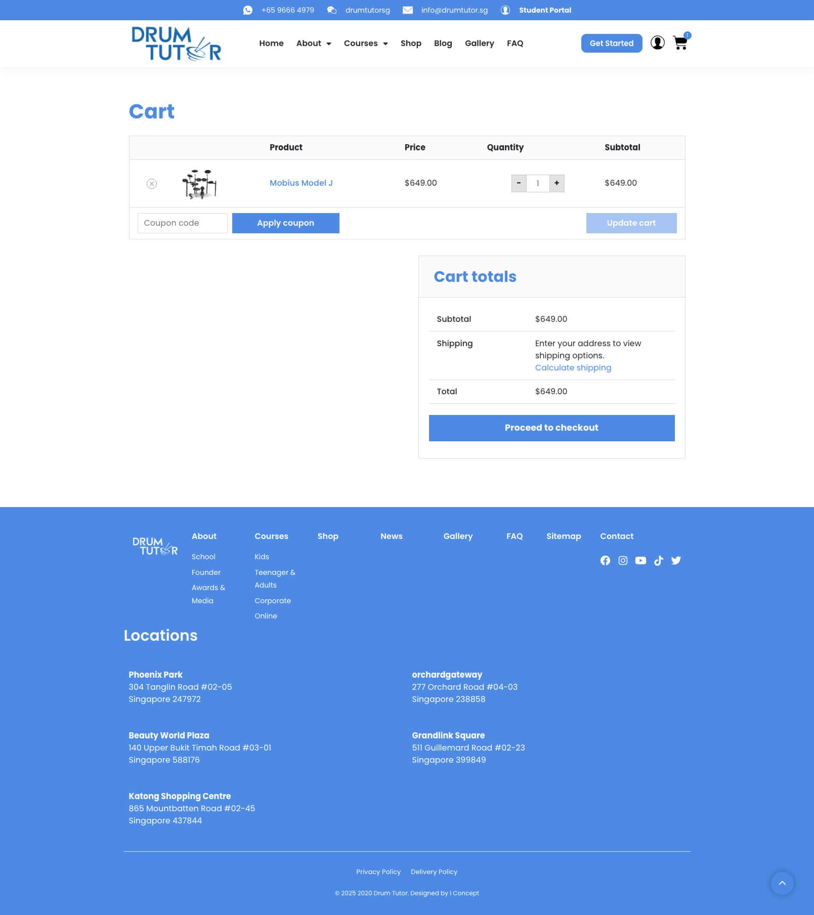 Drum Tutor - Cart