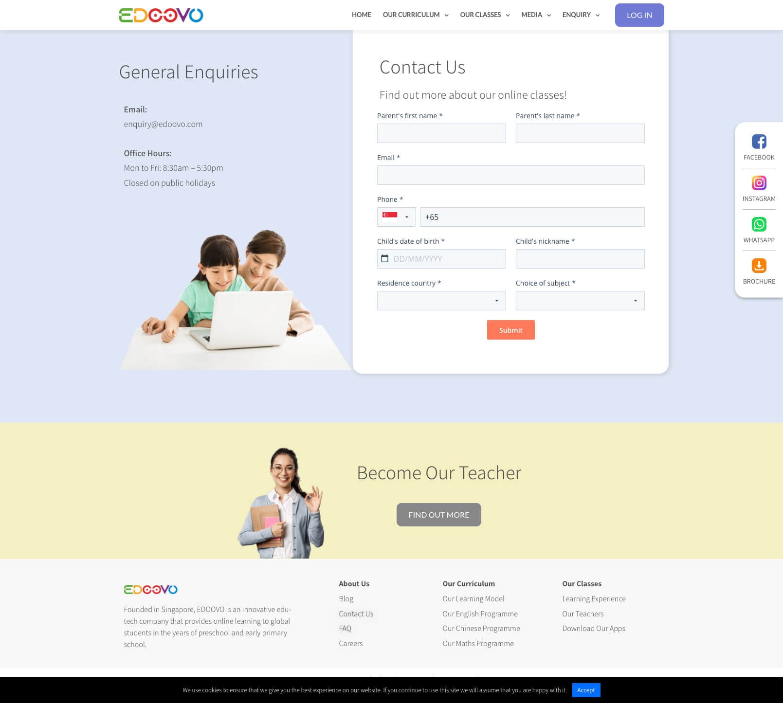 EDOOVO International - Contact