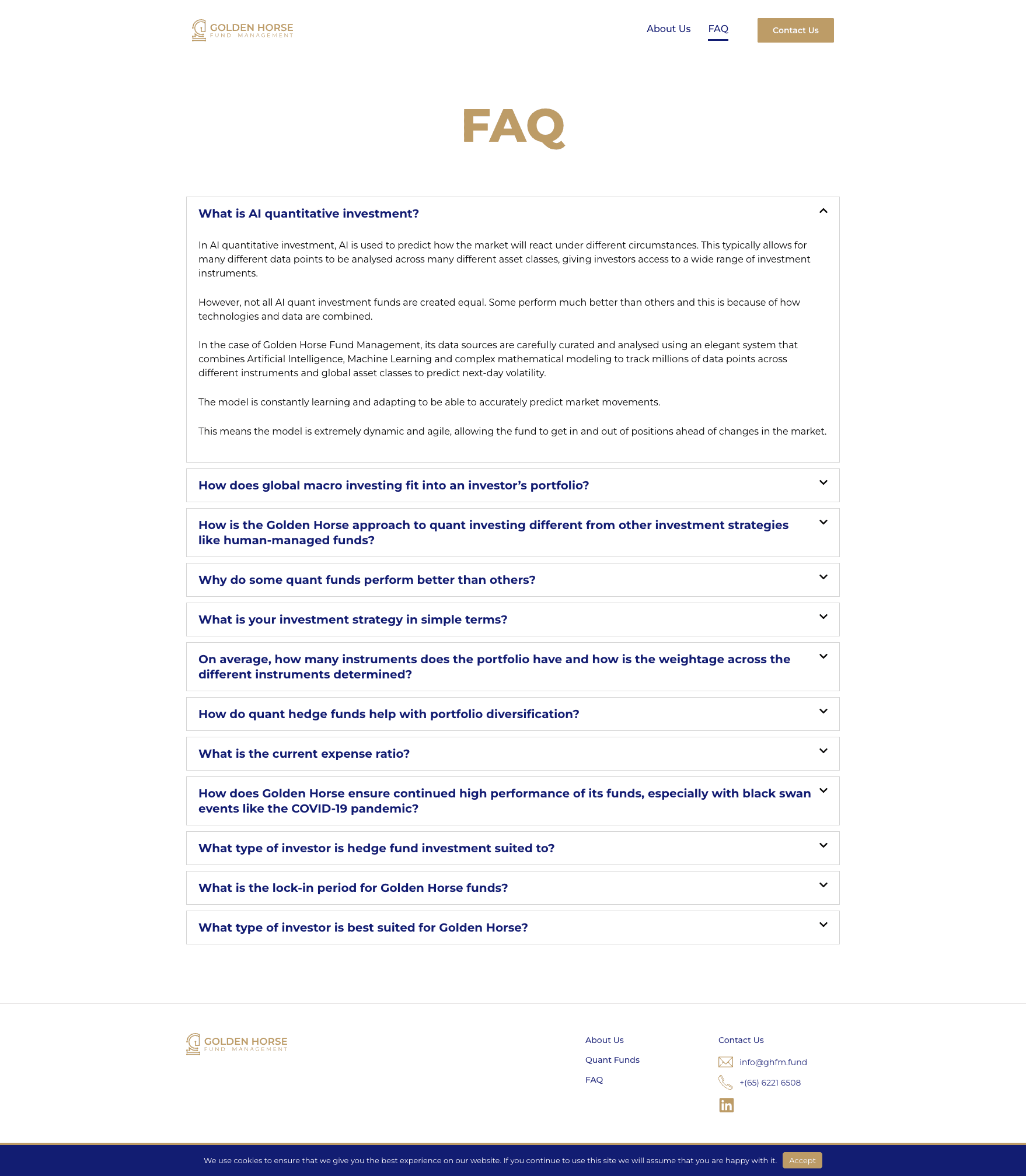 Golden Horse - FAQ