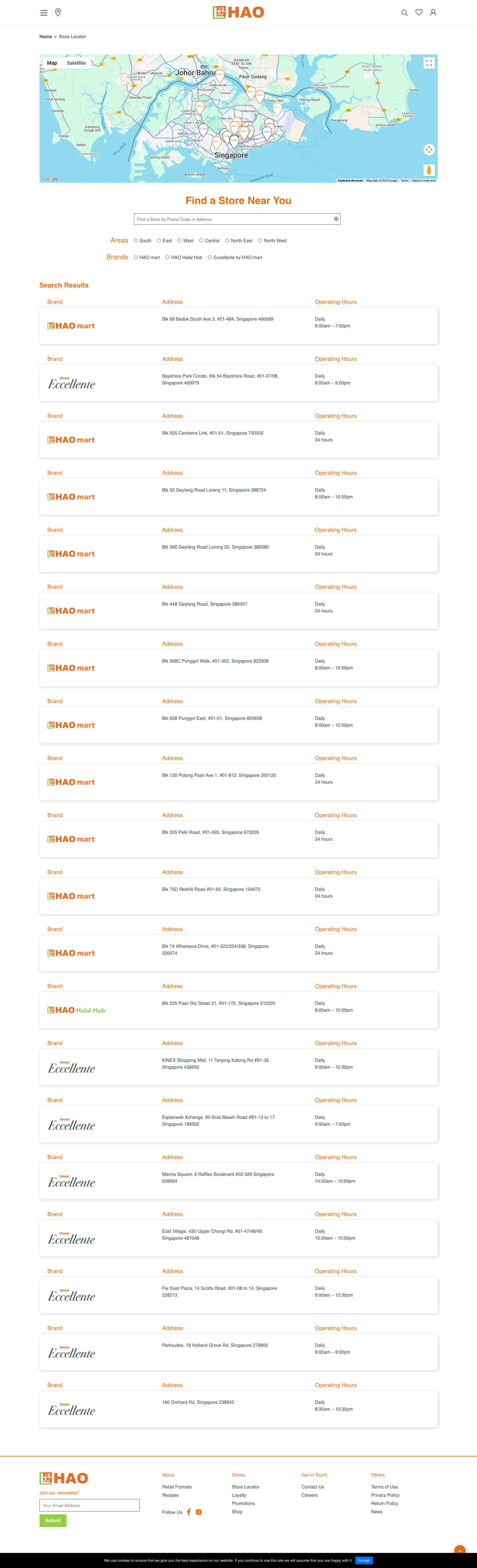 HAO mart - Store Locator