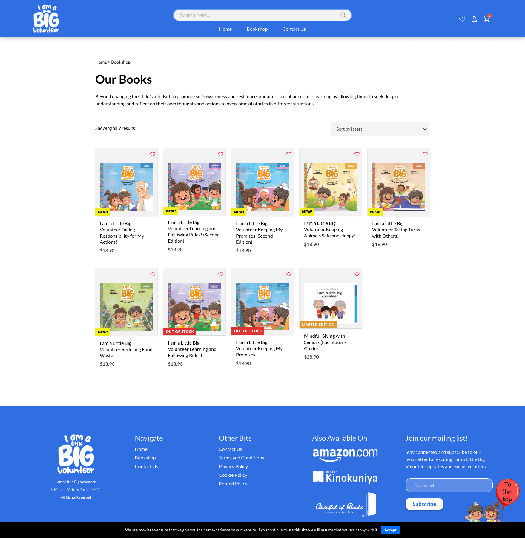 Little BIG Volunteer - Shop