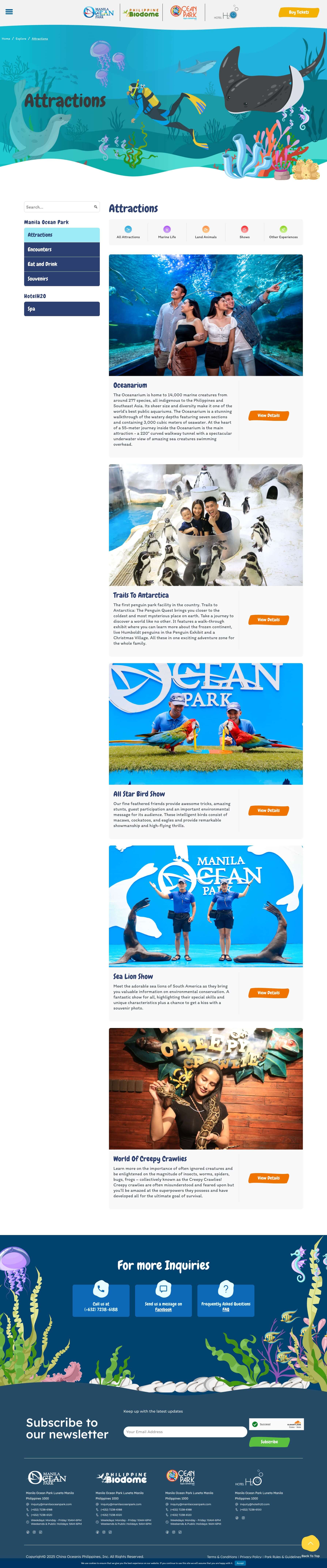 Manila Ocean Park - Manila Ocean Park Attractions
