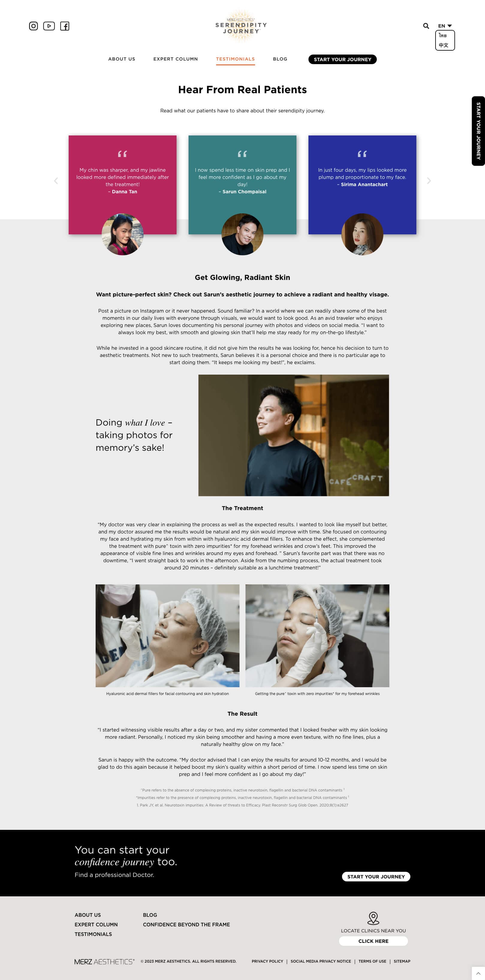 Merz Aesthetics Serendipity Journey - Testimonials