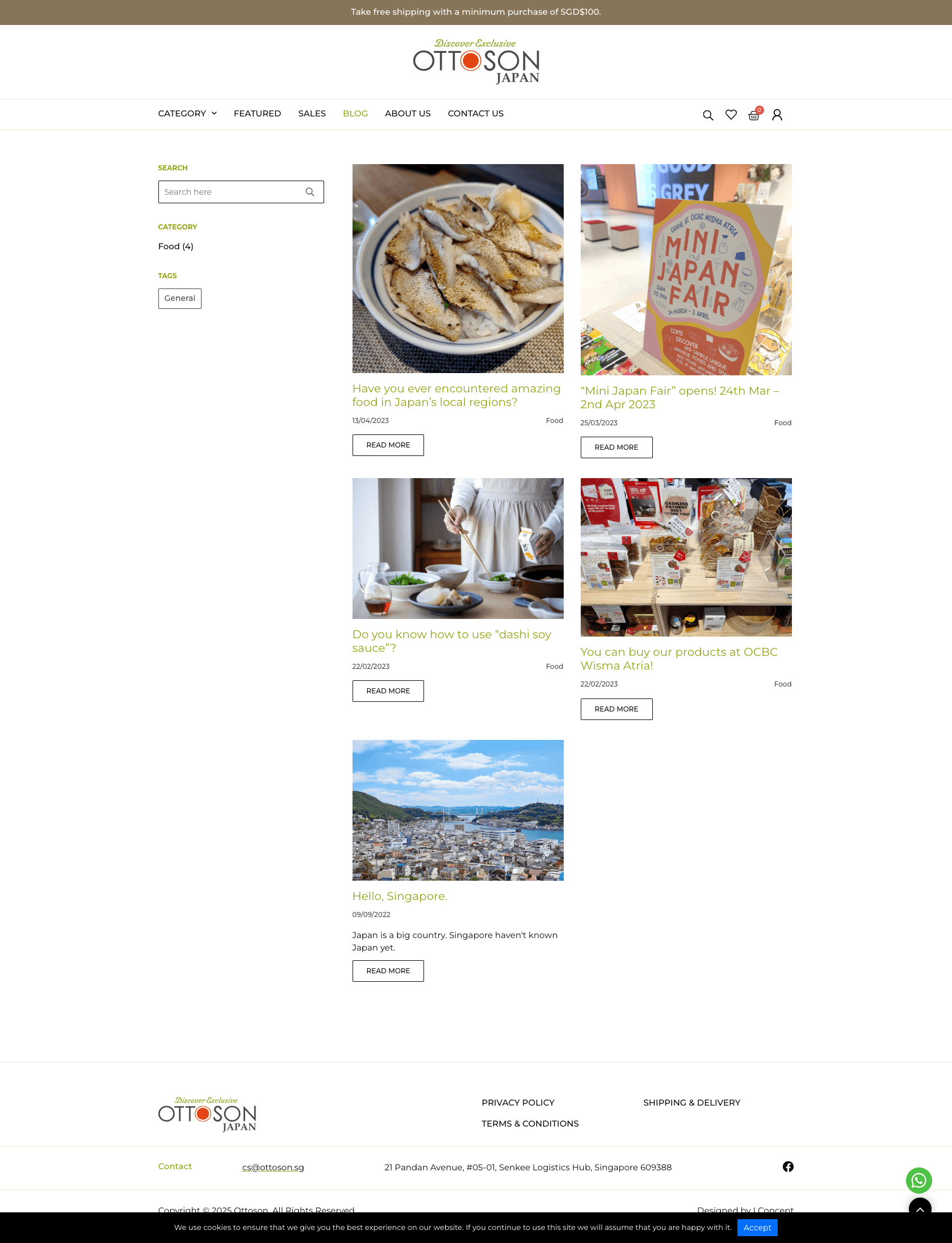 Ottoson Japan - Blog