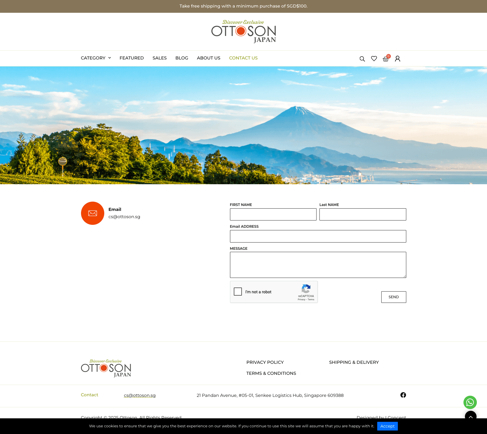 Ottoson Japan - Contact