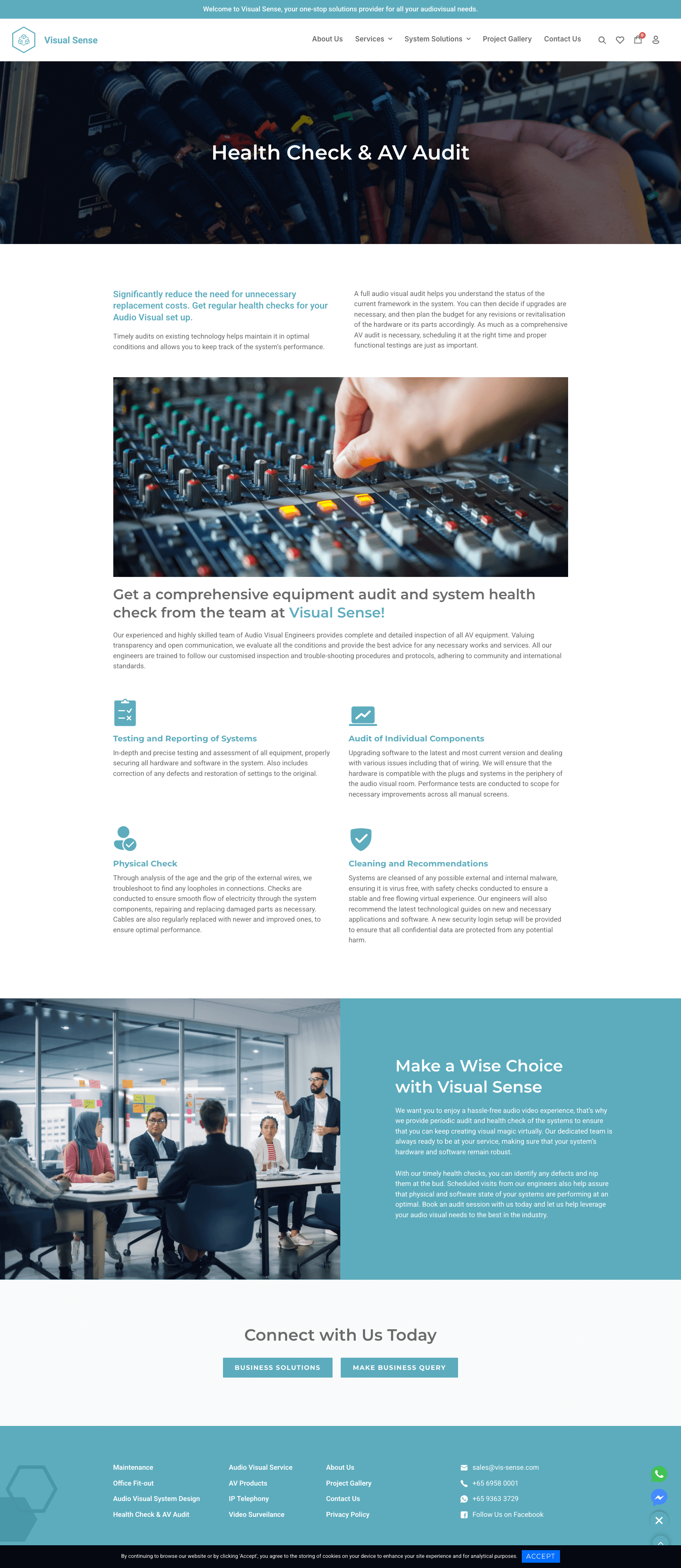 Visual Sense - Services Page