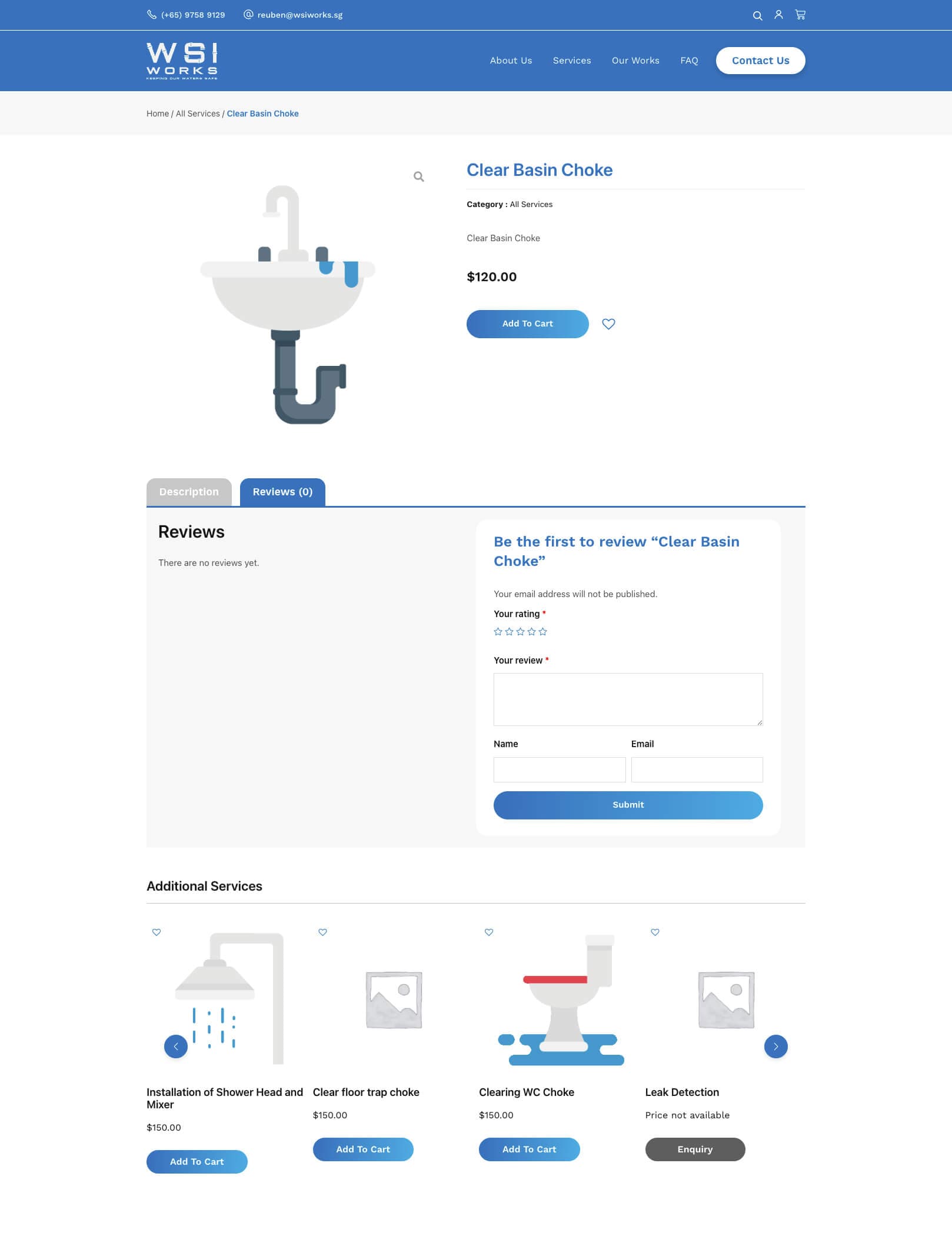 WSI Works - Service Detail Page